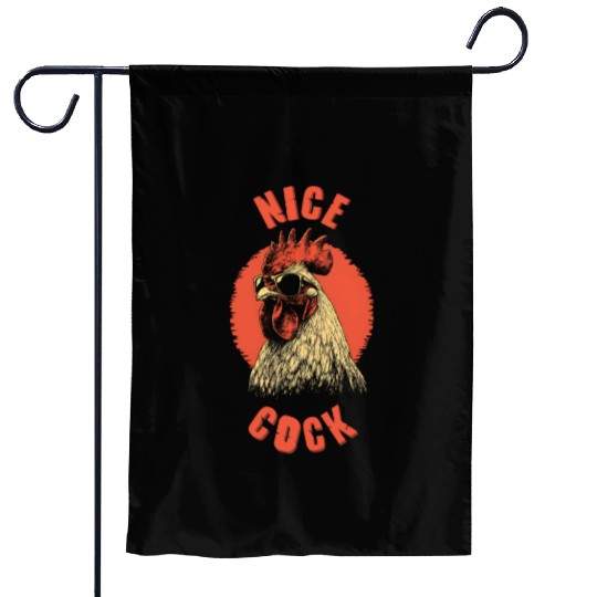 Nice Cock Bro Garden Flags