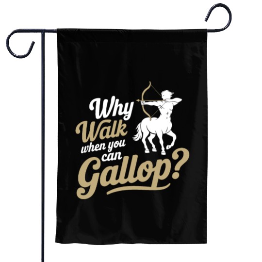 Funny Sagittarius Garden Flags