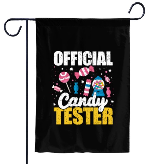Kids Women Official Candy Tester For Candy Lover Garden Flags
