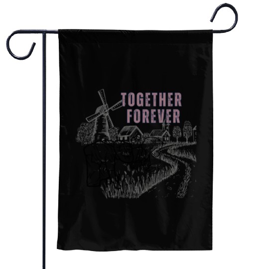 Together forever - till death do us part Garden Flags