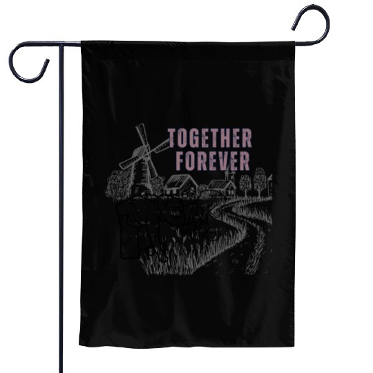 Together forever - till death do us part Garden Flags