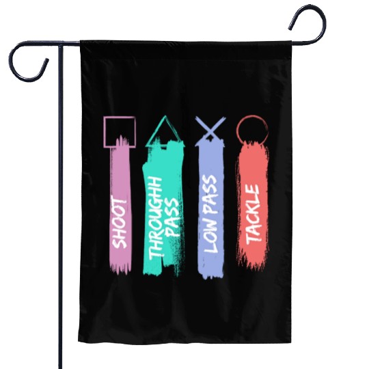 Playstation Button Garden Flags