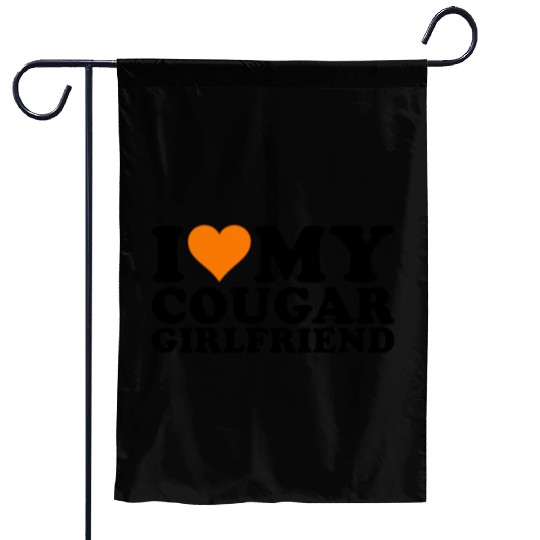 I Love Cougars Cougar Humor Valentine's Day 1WH2 Garden Flags