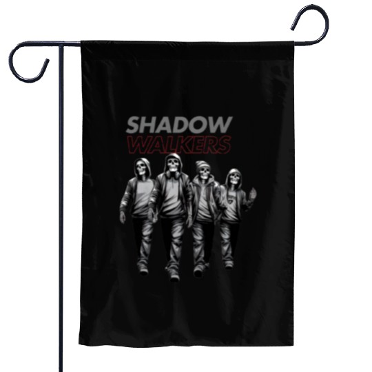 Street Shadows: Hip-Hop Skeleton Crew Garden Flags