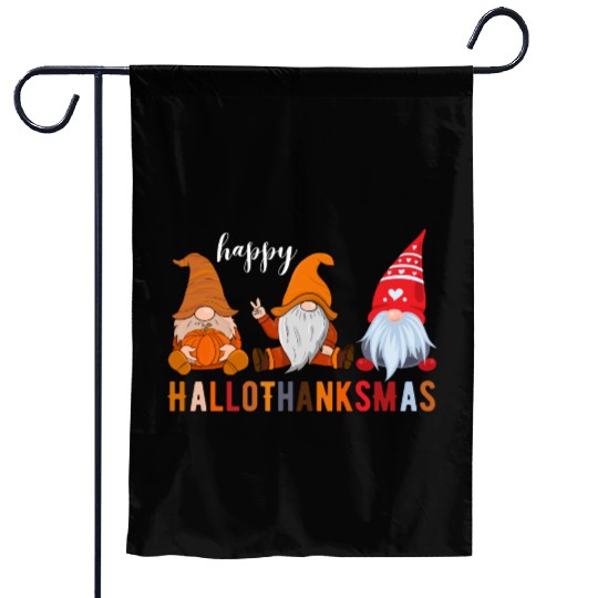 HalloThanksMas Garden Flags