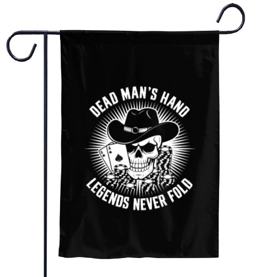 Texas Hold'em Dead Man's Hand Poker Apparel Garden Flags