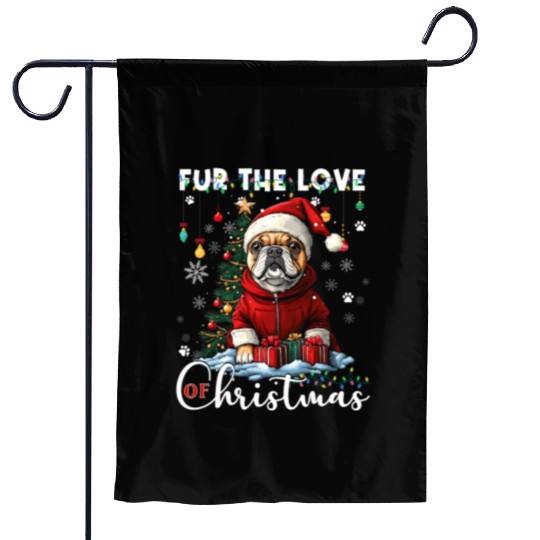 French Bulldog Christmas Tree Decoration Dog Lover Garden Flags