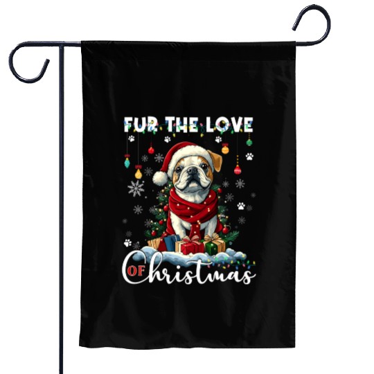 French Bulldog Christmas Tree Decoration Dog Lover Garden Flags