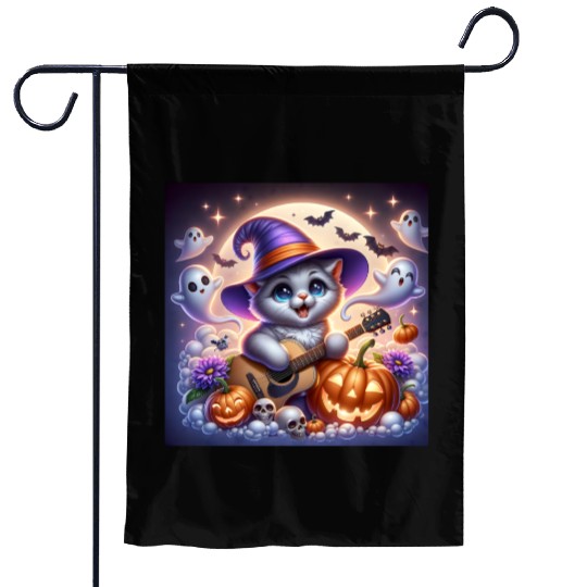 Happy Halloween cute puppy Garden Flags