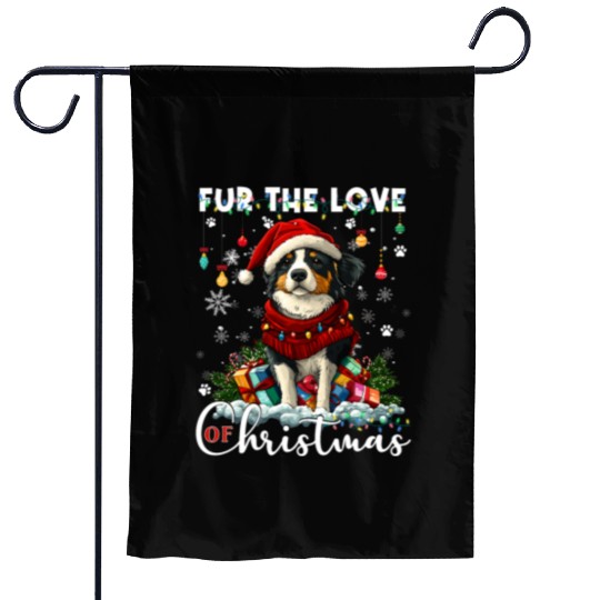 Australian Shepherd Christmas Tree Decorations Dog Garden Flags