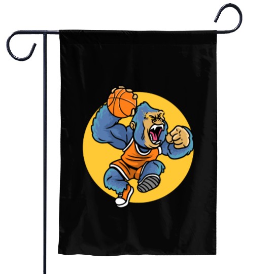 Basket Sports Baller Basketball Gorilla Garden Flags