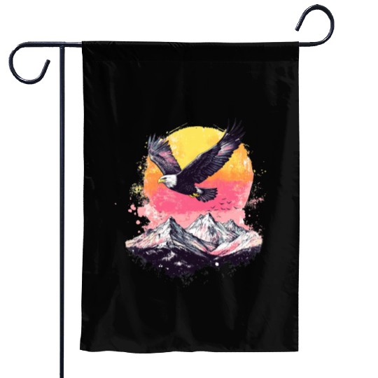 Majestic eagle Garden Flags