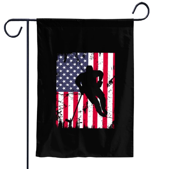 Cute idea American flag hokey lover Garden Flags