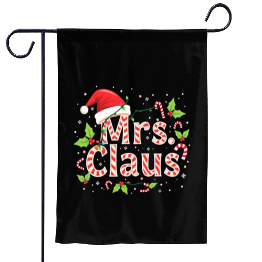 MRS CLAUS Garden Flags