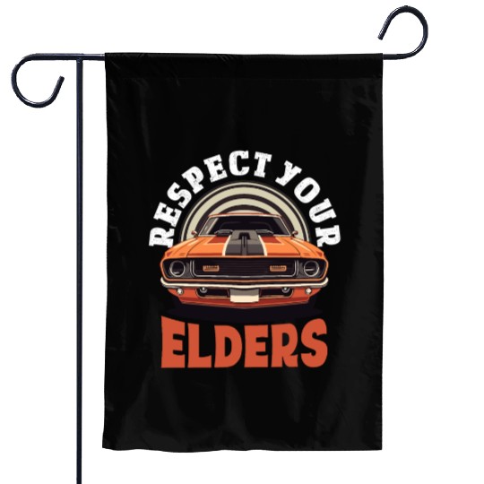 Funny Car Guy 8 Garden Flags