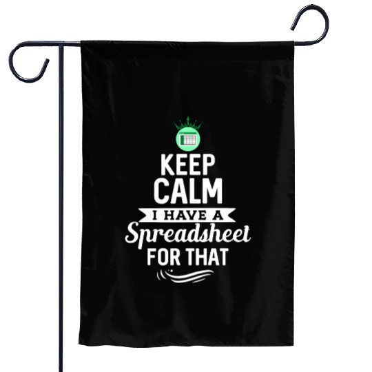 Funny Excel Spreadsheets Lover 2 Garden Flags