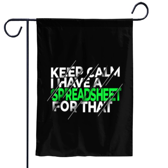 Funny Excel Spreadsheets Lover 3 Garden Flags
