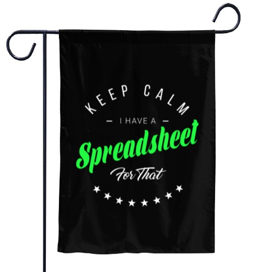 Funny Excel Spreadsheets Lover 5 Garden Flags