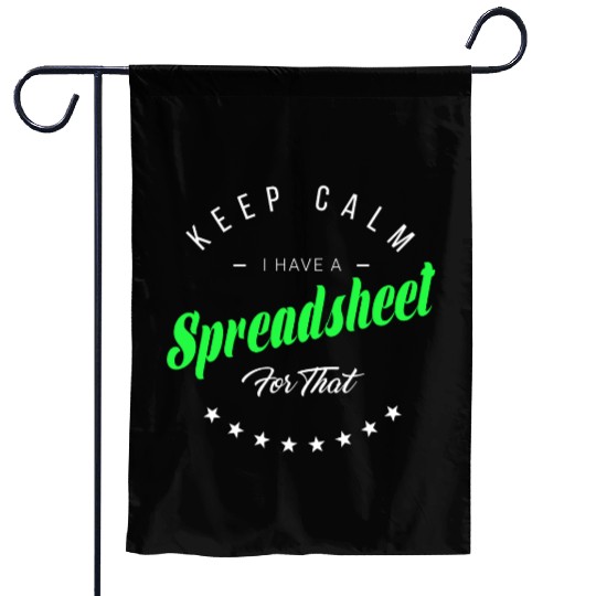 Funny Excel Spreadsheets Lover 5 Garden Flags