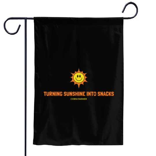 Turning Sunshine into Snacks Corn Farmer Garden Flags