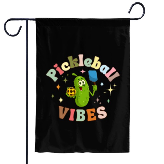 Pickleball Vibes Garden Flags