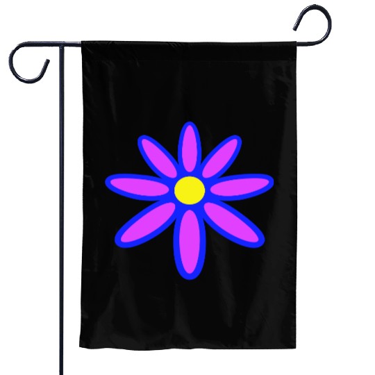 Small Daisy Flower Purple Decorative Nature Design Garden Flags