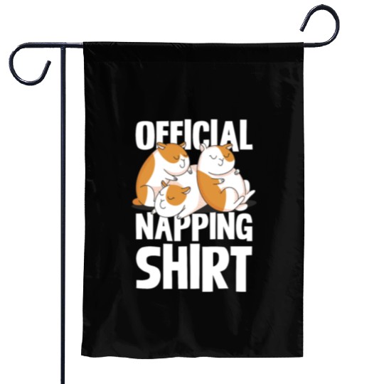 Official Napping Garden Flags Guinea Pig Lovers Cozy Nap