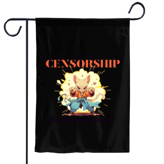 Fight Censorship Read Banned Books Garden Flags