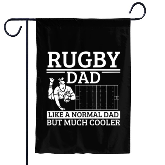 Rugby Dad Father Quote Funny Rugby Player Garden Flags