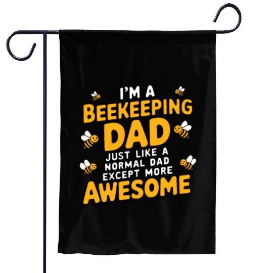 Beekeeping dad Garden Flags