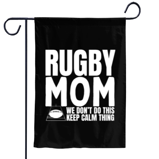 Rugby Mom Quote Funny Rugby Garden Flags