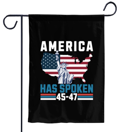 America Has Spoken 45-47 Election Victory 2024 USA Garden Flags