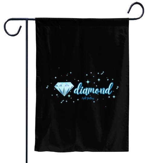 Diamond gemstone jewel Garden Flags