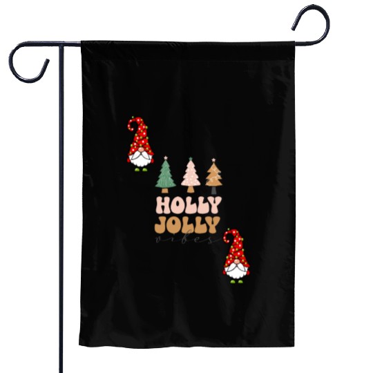 Holly Jolly Vibes Garden Flags