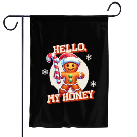Gingerbread Man - Hello, My Honey! Garden Flags