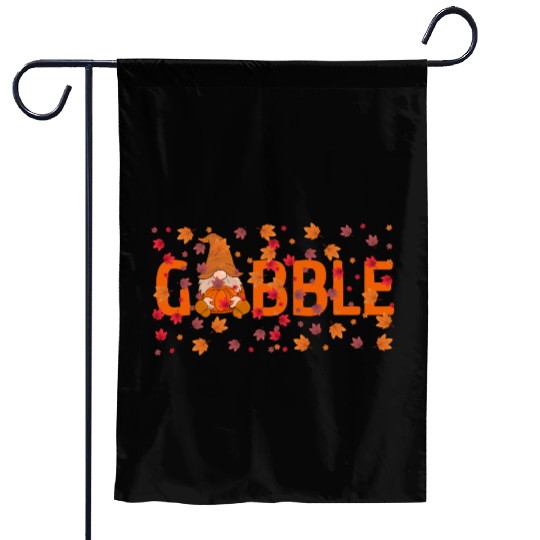 GOBBLE TURKEY PODIATRIST FUNNY THANKSGIVING Garden Flags
