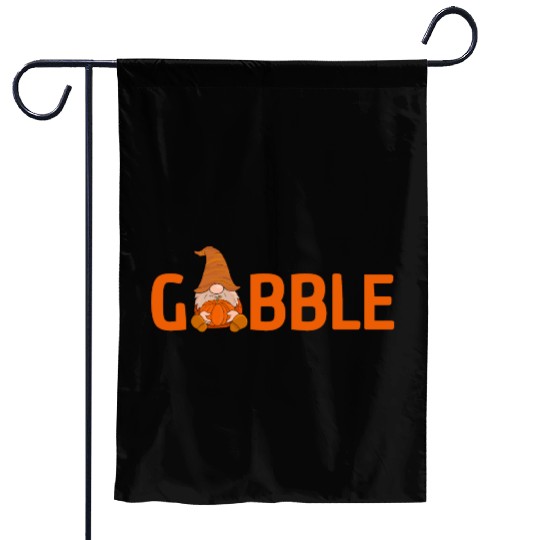 GOBBLE TURKEY PODIATRIST FUNNY THANKSGIVING Garden Flags