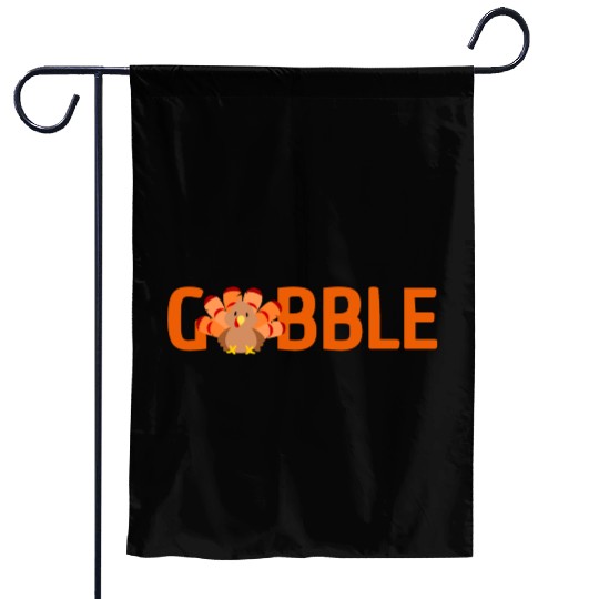 GOBBLE TURKEY PODIATRIST FUNNY THANKSGIVING Garden Flags