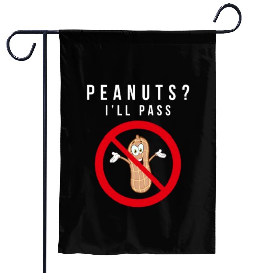 No Peanuts Allowed Garden Flags