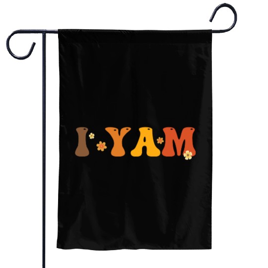Sweet Potato I Yam Groovy Flower Garden Flags