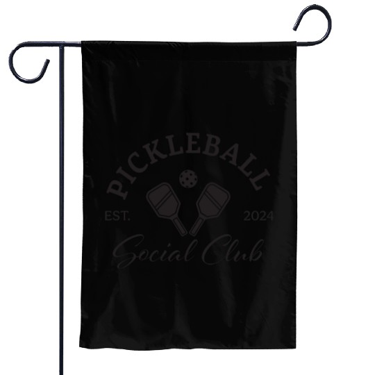Pickleball Soociial Clubb Established 2024 Garden Flags