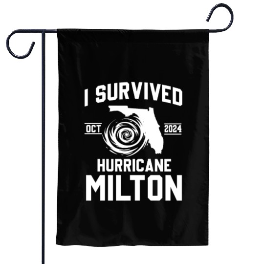 I survived Hurricane Milton October 2024 Garden Flags