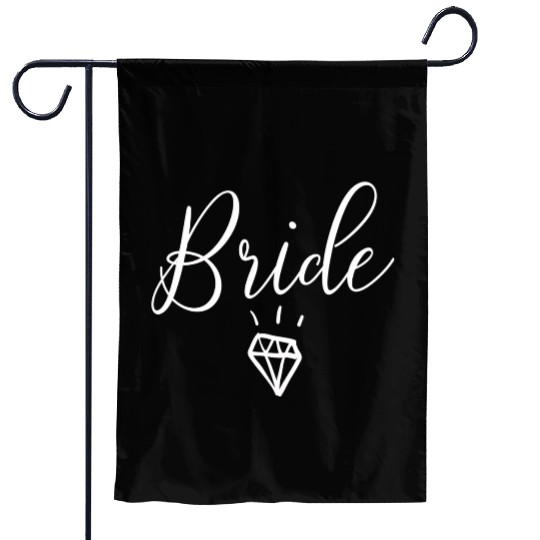 Bride Wedding Engagement Bachelorette Party Garden Flags
