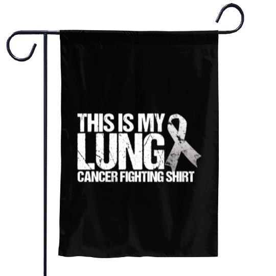 This Is My Lung Cancer Fighting Cancer Awareness Garden Flags