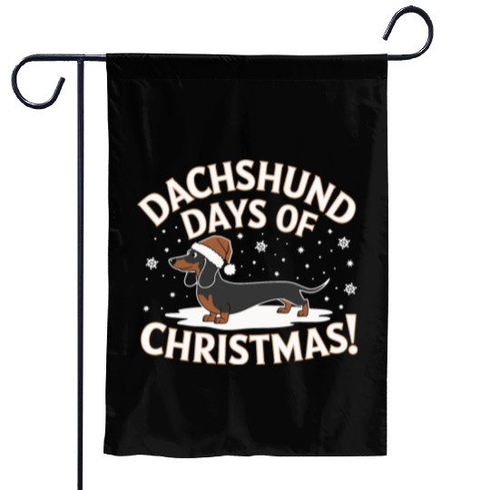 Dachshund days of Christmas! Garden Flags
