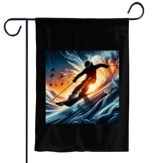 Snowy Thrills: Winter Sports Garden Flags