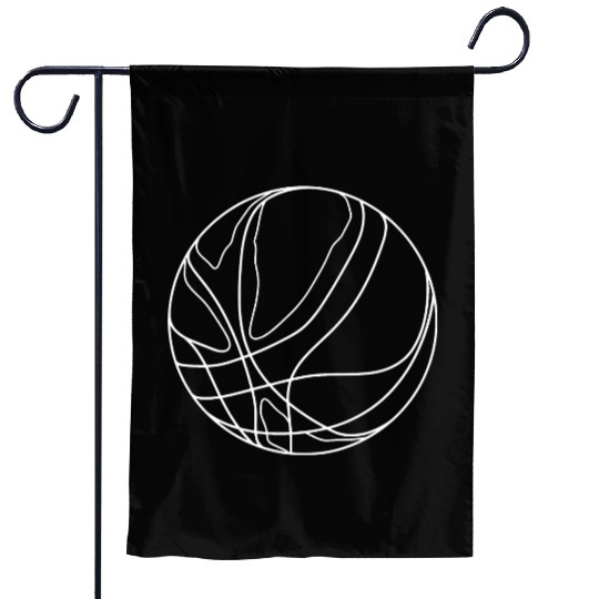 Basketball Ball Drawing Garden Flags