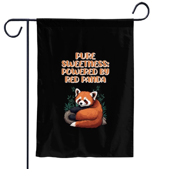 Pure Sweetness: Powered By Red Panda - Cute Animal Garden Flags