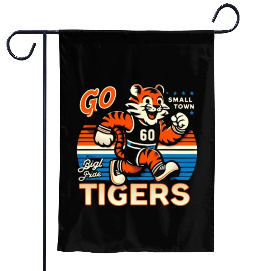 Small Town, Big Pride: Go Tigers! Garden Flags