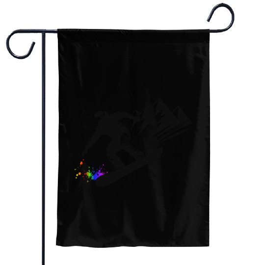 Snowboard Snowboarder Snowboarding Winter Sports Garden Flags